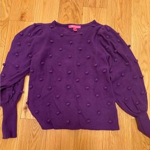 Lilly Pulitzer purple Vienne sweater